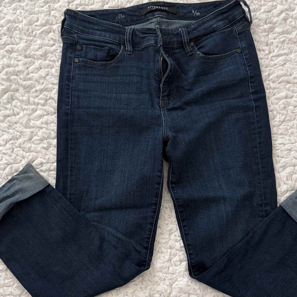 Liverpool Women's Deep Indigo Skinny Jeans